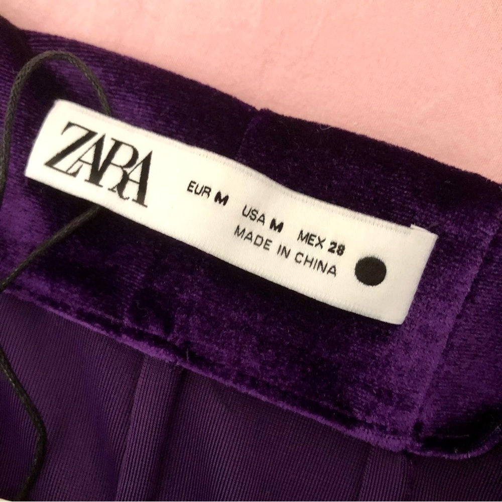 😍 Zara Purple Velvet Skirt - Picture 10 of 10